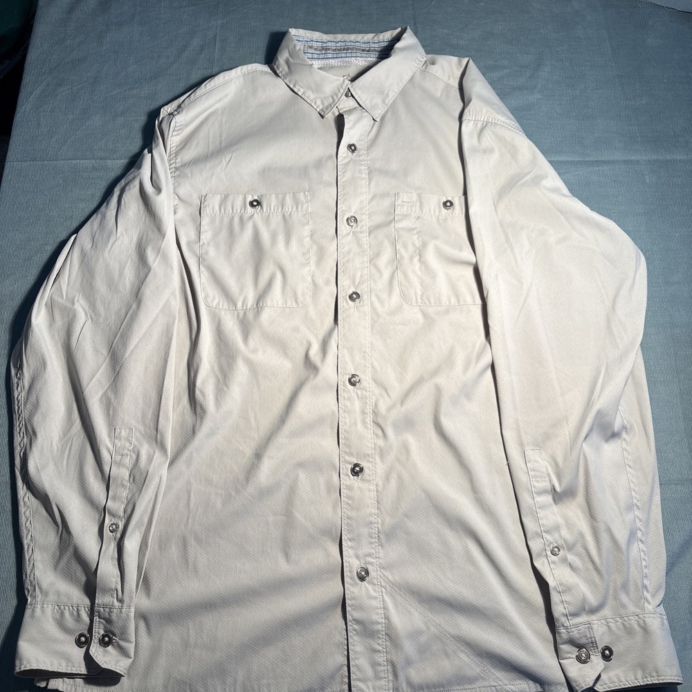 World Wide Sportsman Shirt Fishing Bass Pro Shops Mens Large Vented Button Up